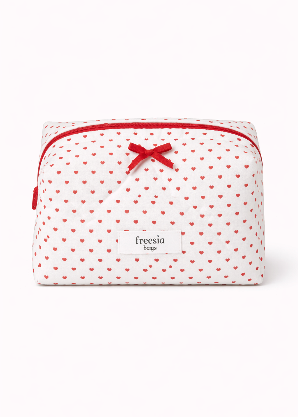 Quilted heart-shaped pouch - Honey