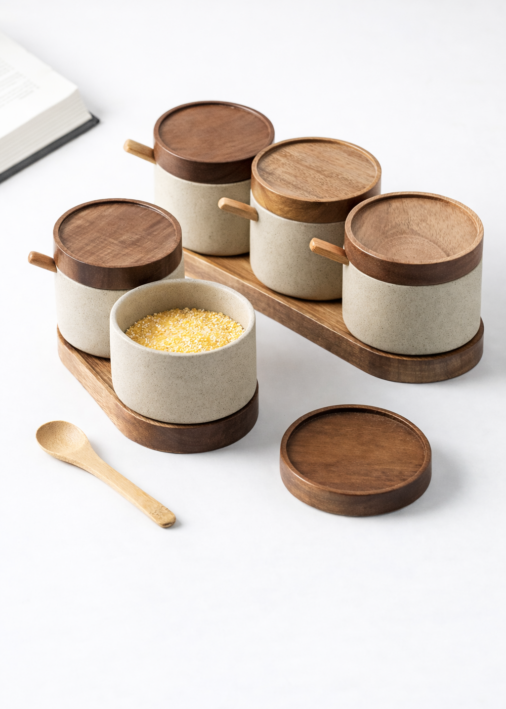 Ceramic Spice Jars – Retro Seasoning 