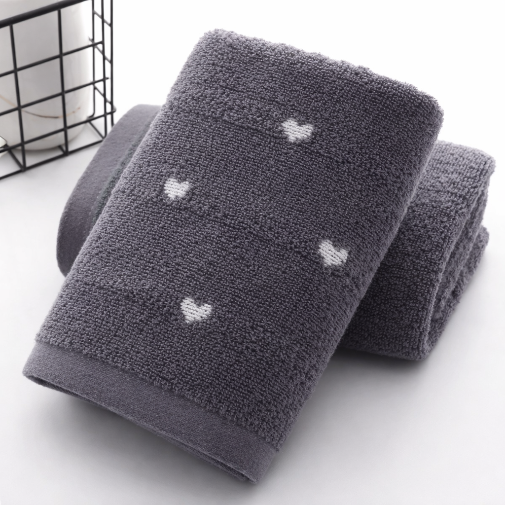 Serviette cœur en coton - Calm