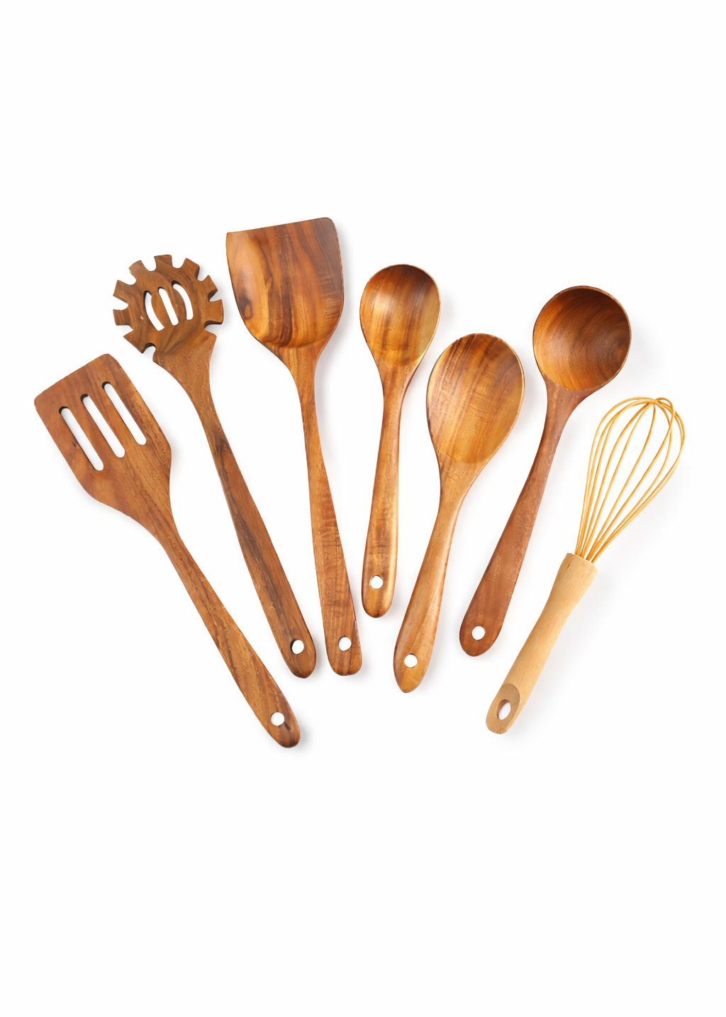 Wooden kitchen utensil set – 7 pieces 