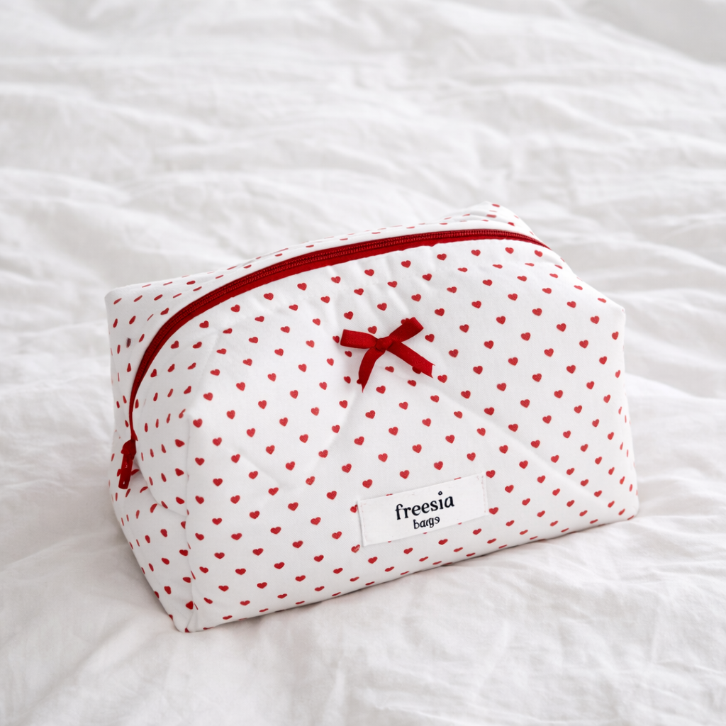 Pochette cœur matelassée - Honey