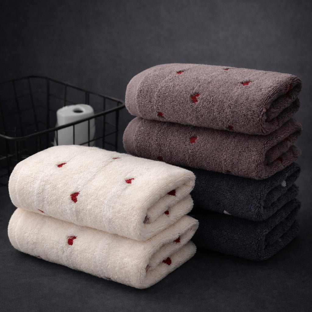 Serviette cœur en coton - Calm